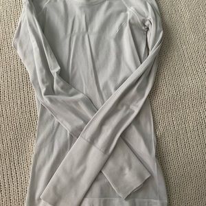 Lulu Swiftly Teach Long Sleeve Sparkly White -full length